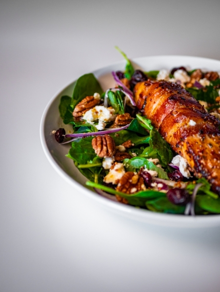 SMOKEY MAPLE & PEPPER BACON WRAPPED JAIL ISLAND® ATLANTIC SALMON